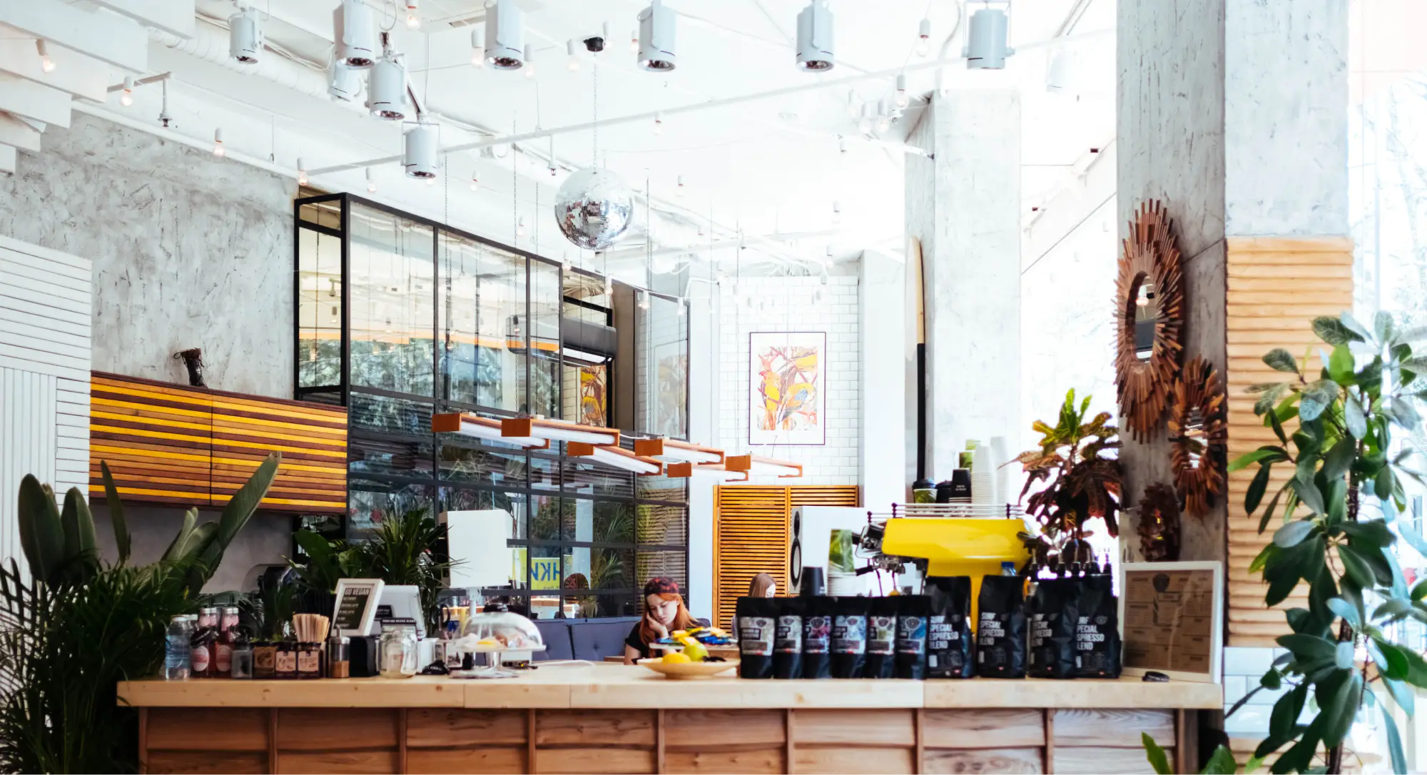 Interior of coffee shop